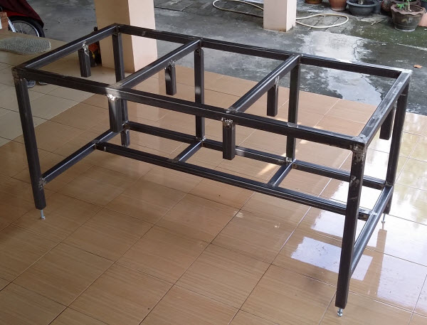 FREE DIY HOMEMADE METAL WORKBENCH PLANS | ModelEngineeringInThailand 