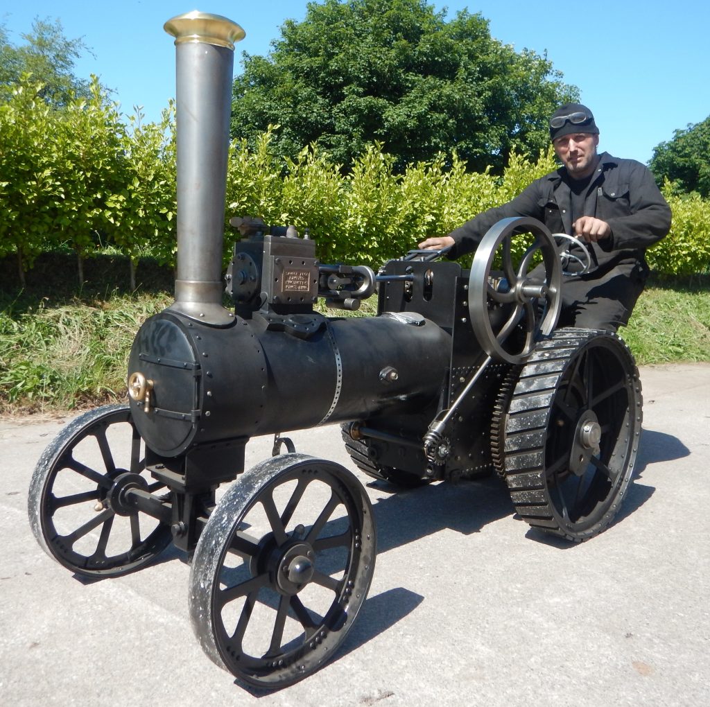 Image of Half size model of Little Samson Traction Engine showing progress on 5 June 2016. Being build by Fergal Roche of Roche Engineering in Ireland.