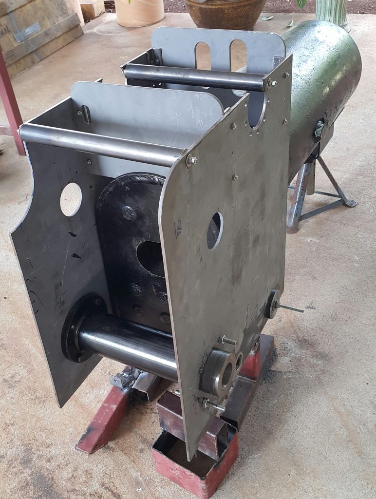 Image of 6 inch scale Little Samson Traction Engine Spectacle, Front Plate and Hornplates Fitted Fitted To Boiler