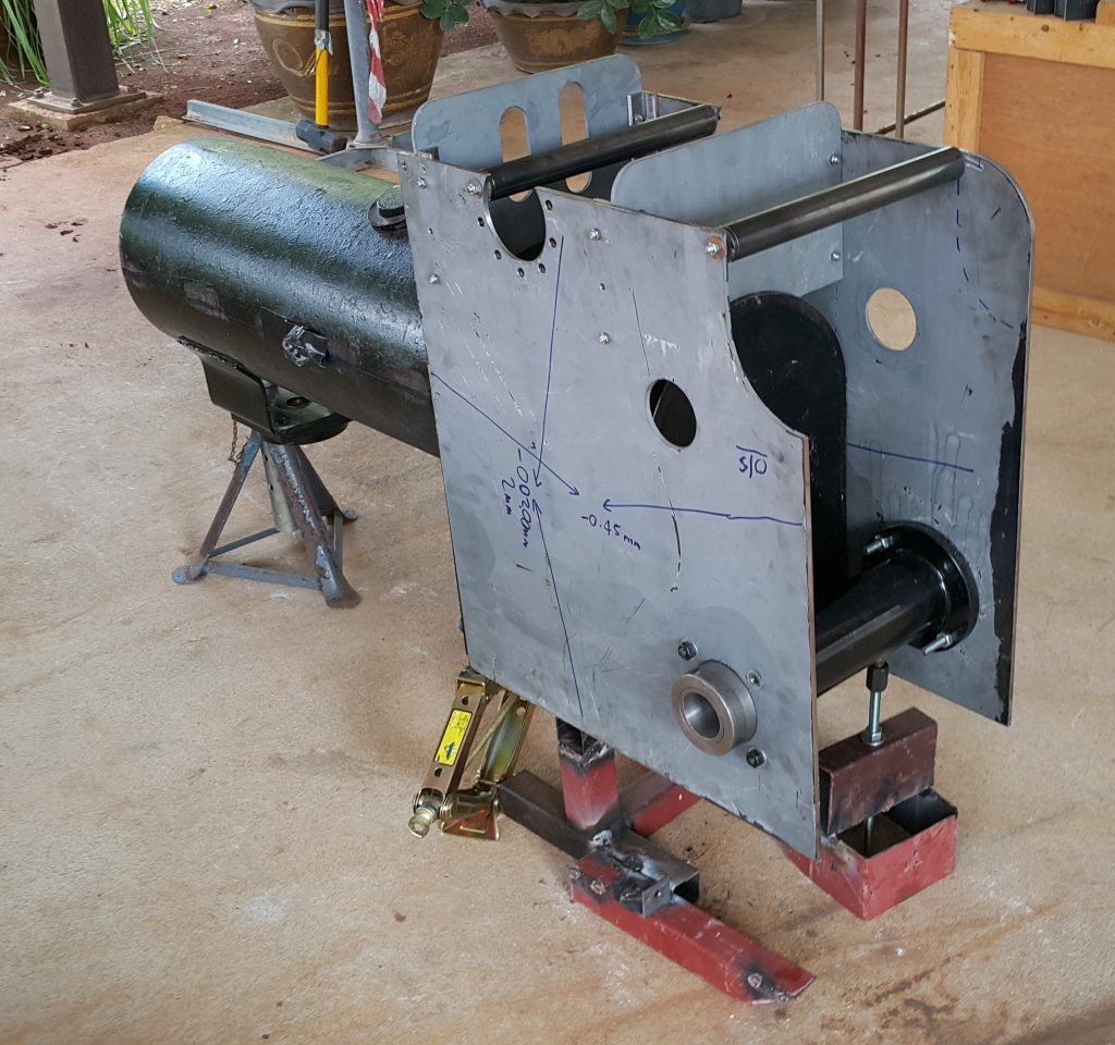 Image of 6 inch scale Little Samson Traction Engine Hornplates Fitted To Boiler - Left Hand Side View