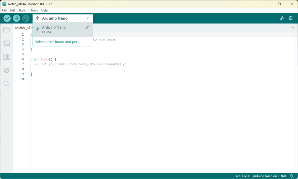 Screenshot Arduino Initial Setup for Otto Robot 02