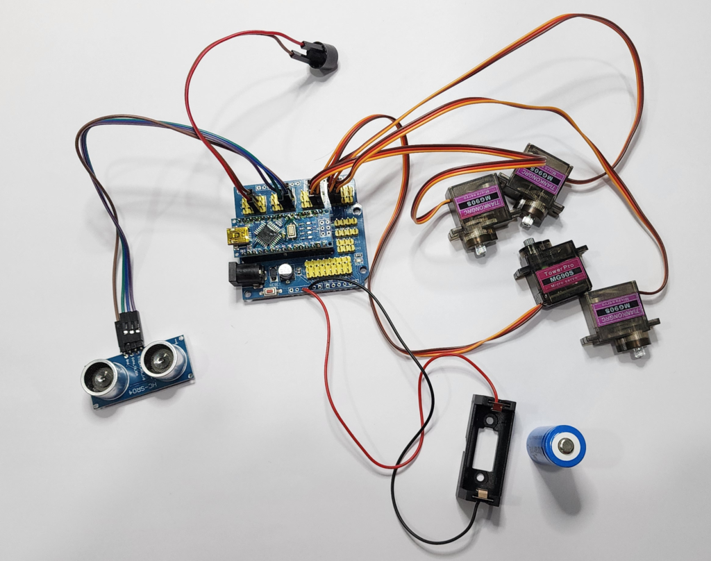 Image showing Arduino Otto Electronics Components