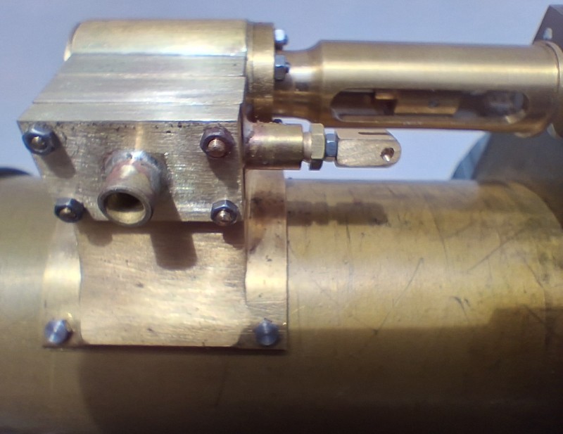 Image of Slide Valve Chest Components on Engine
